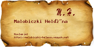 Malobiczki Heléna névjegykártya